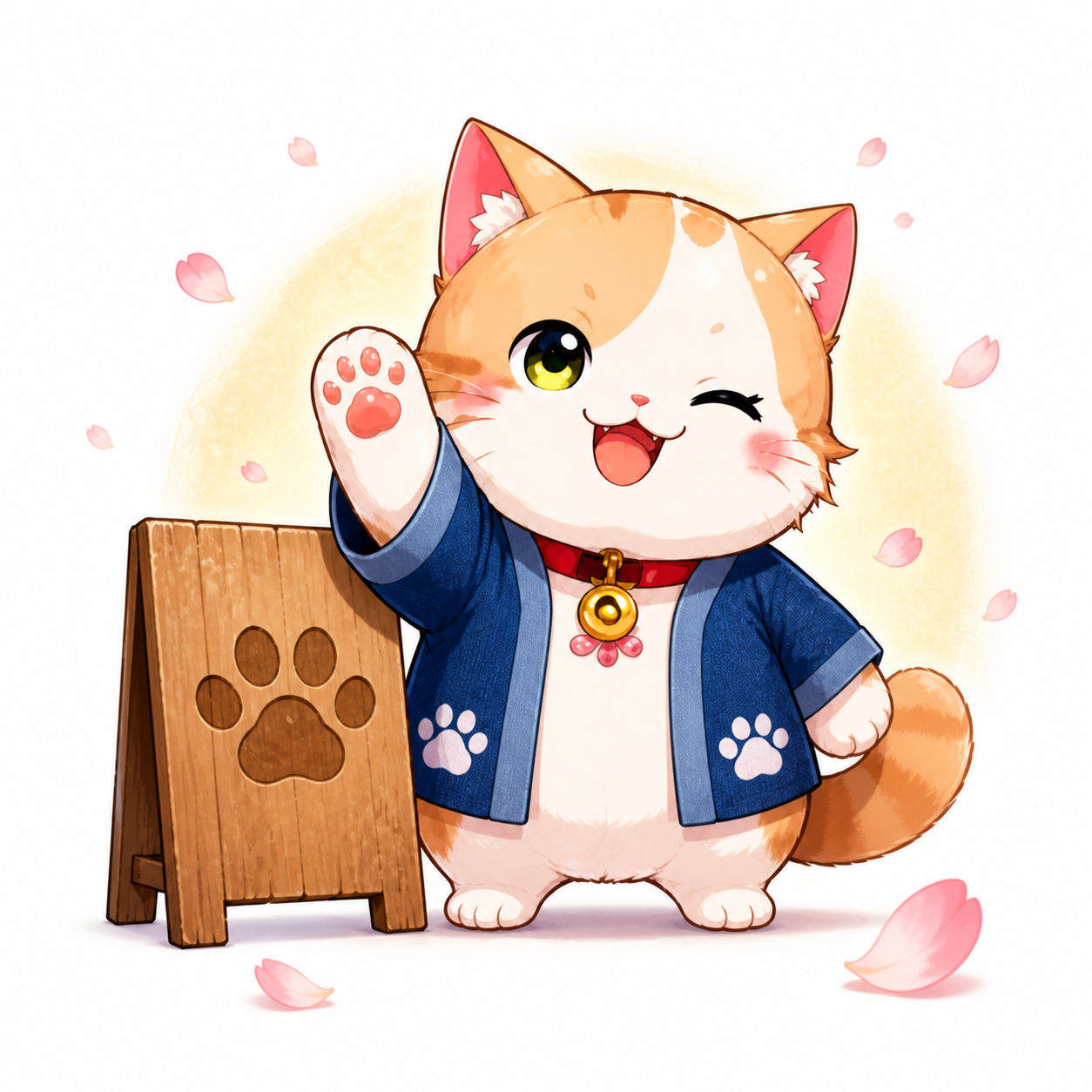 看板猫の猫ランクイラスト